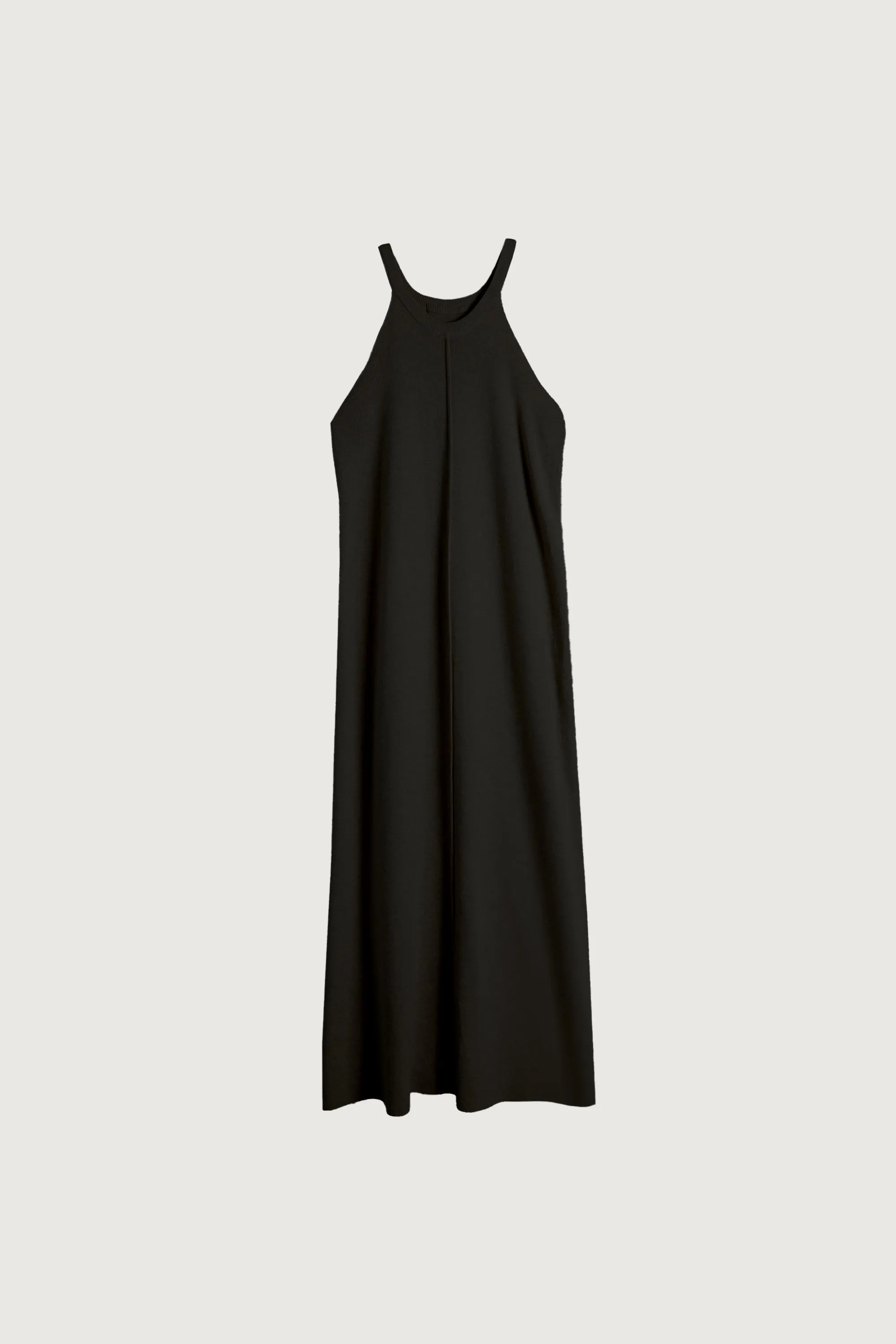 KNIT HALTER MIDI DRESS