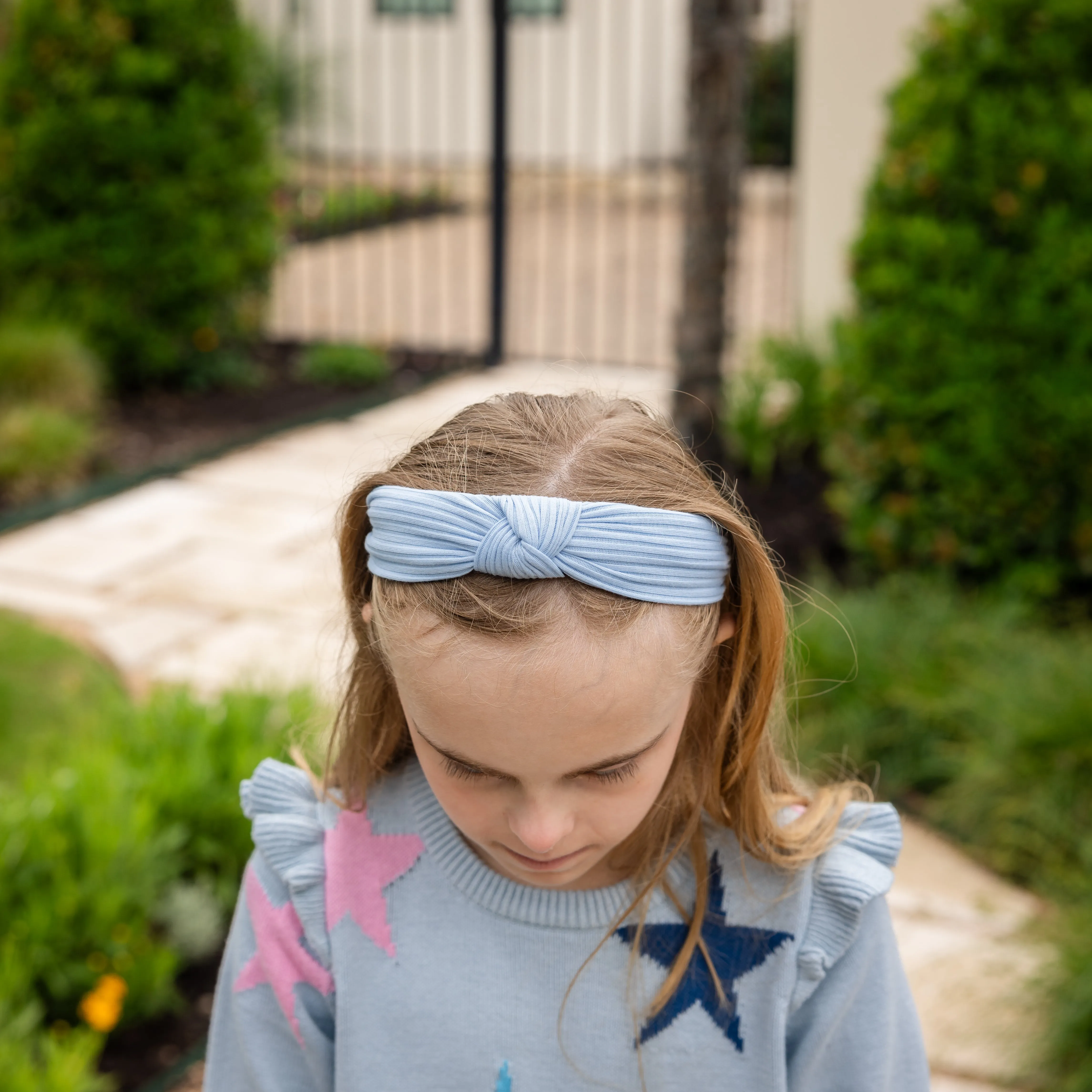 Knot Headband - Light Blue