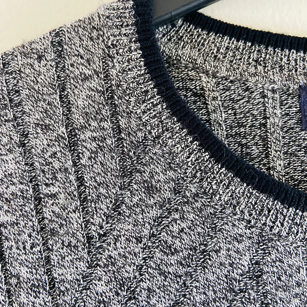 Ladies Short Sleeve Ribbed Knit Sweater Jumper