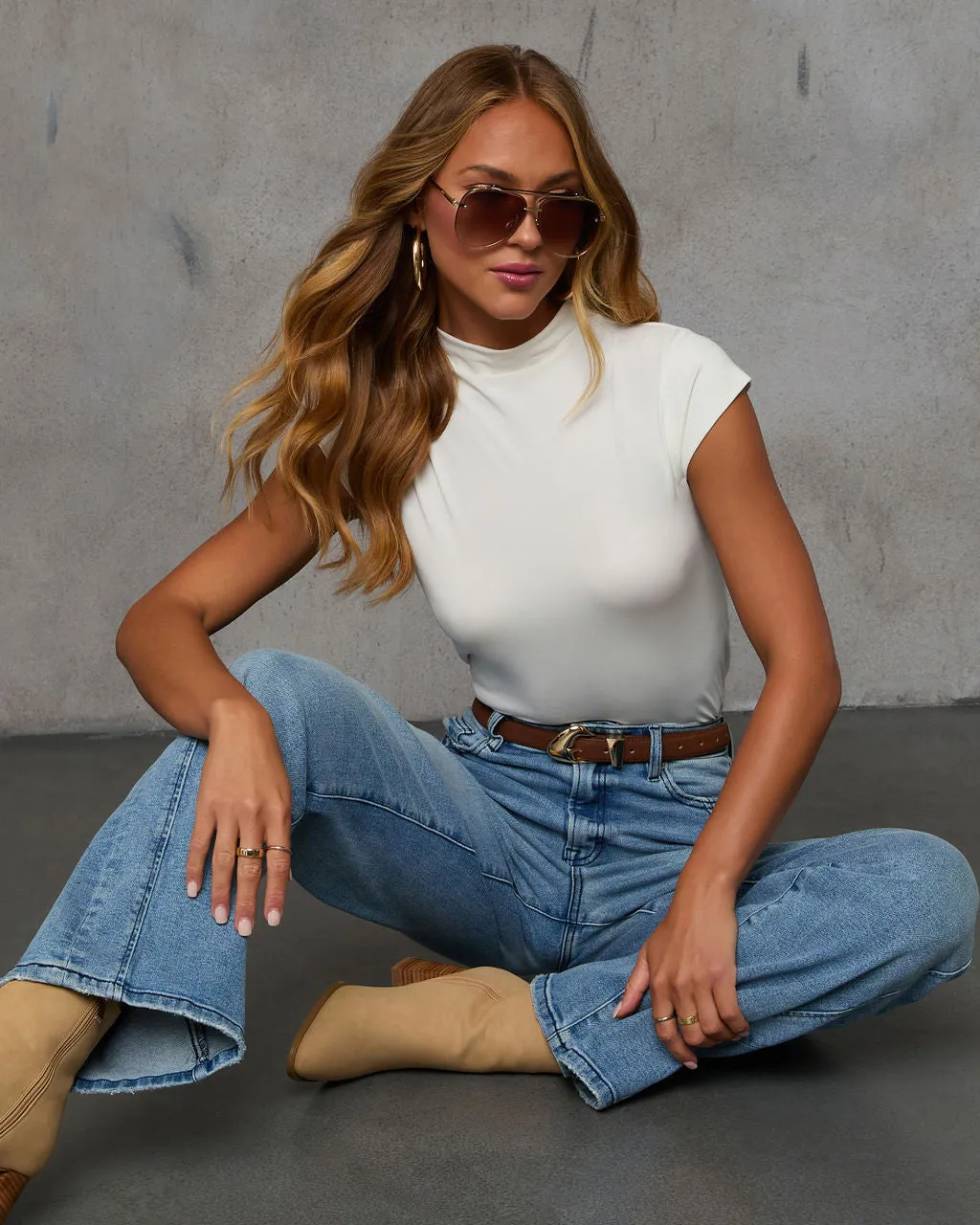 Landen Cap Sleeve Top