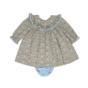 Layla Green & Blue Floral Bloomer Set