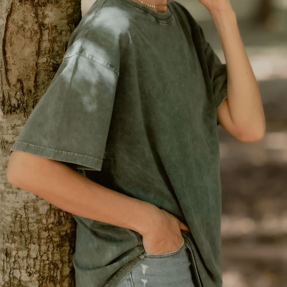 Limited Run Oversized Tee - Pine