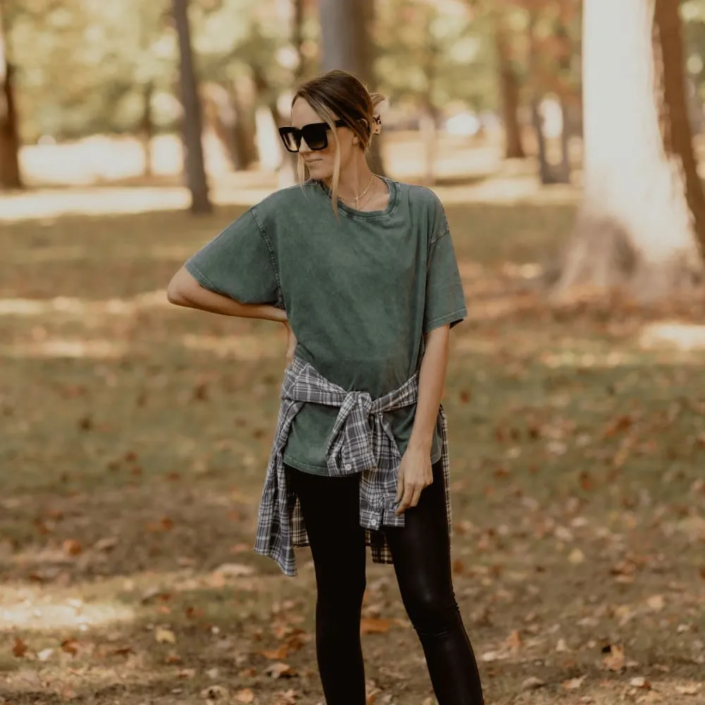 Limited Run Oversized Tee - Pine