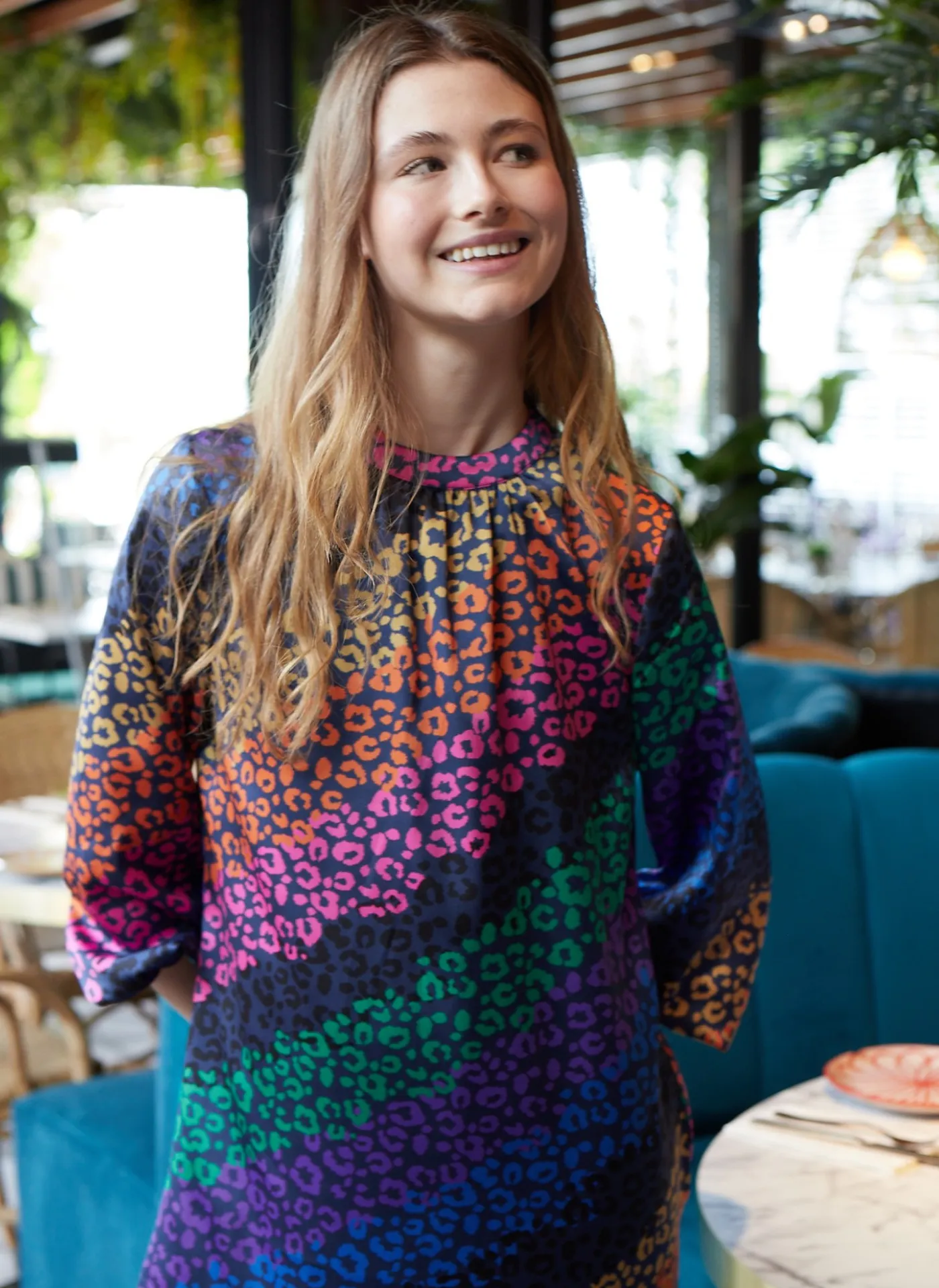 Lina Leopard Dress