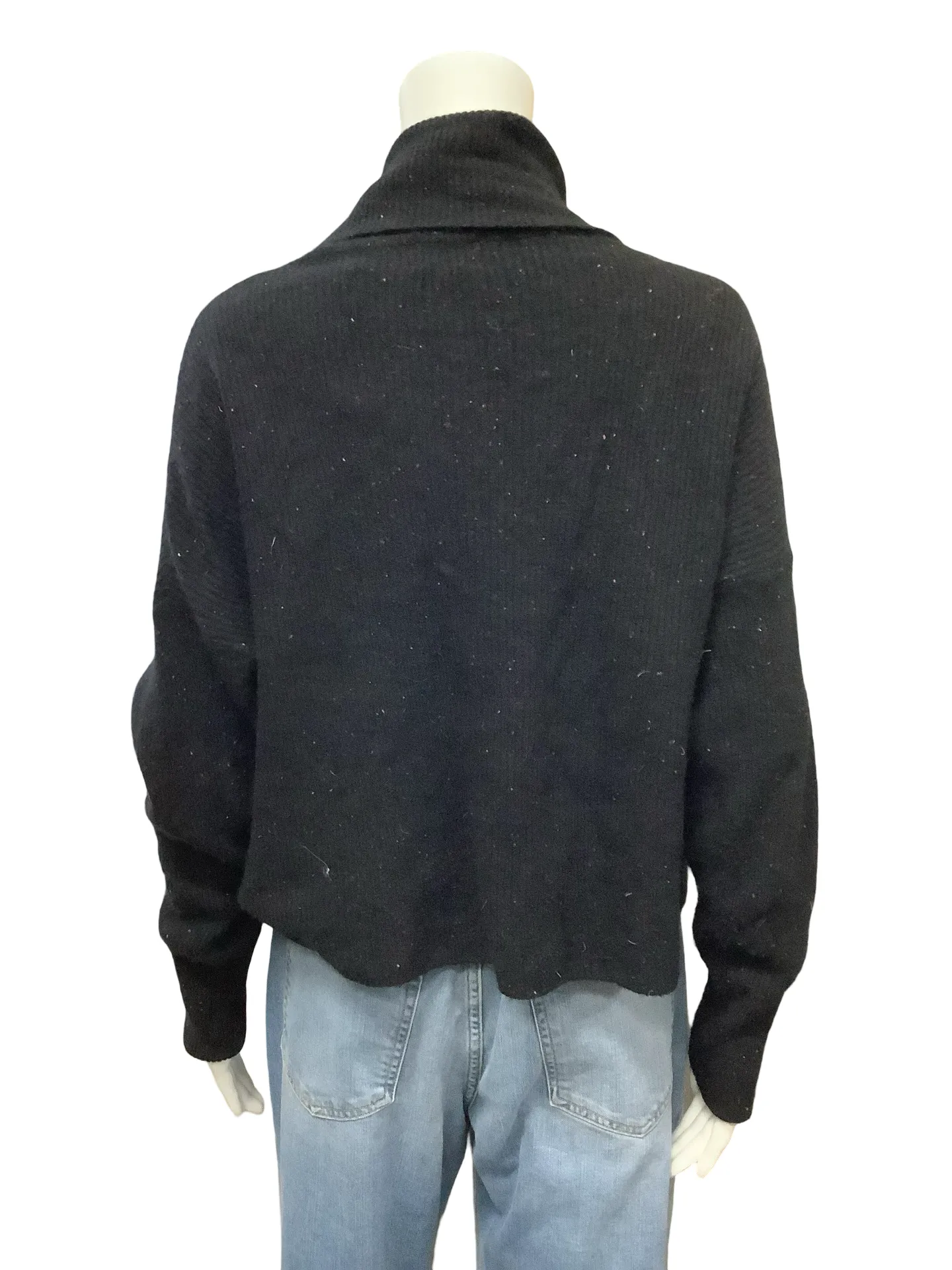 Line Cashmere Turtleneck Sweater Black Size: L