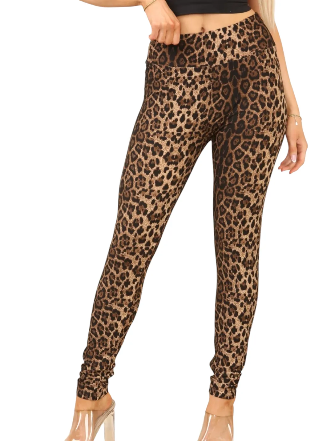 Lizzy Leopard Leggings (Soft Touch) - (choose your Size)