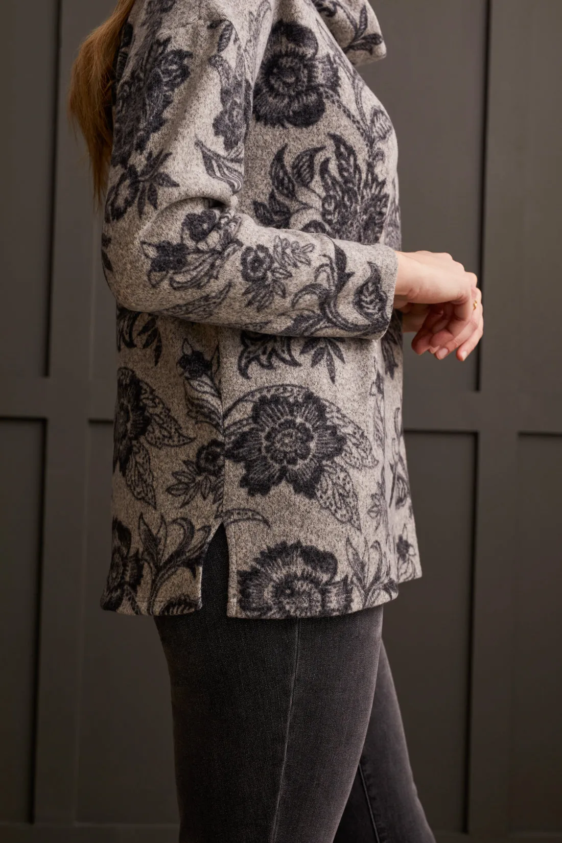 Long Sleeve Cowl Neck Top