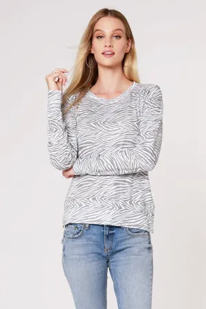 Long Sleeve Crewneck High Low Tee