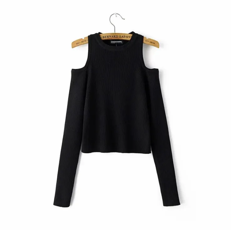 Long Sleeve Off-Shoulder Sweater