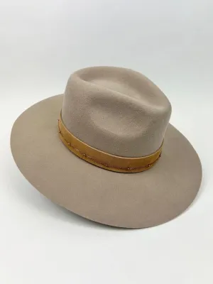 Loretta Fedora in Taupe
