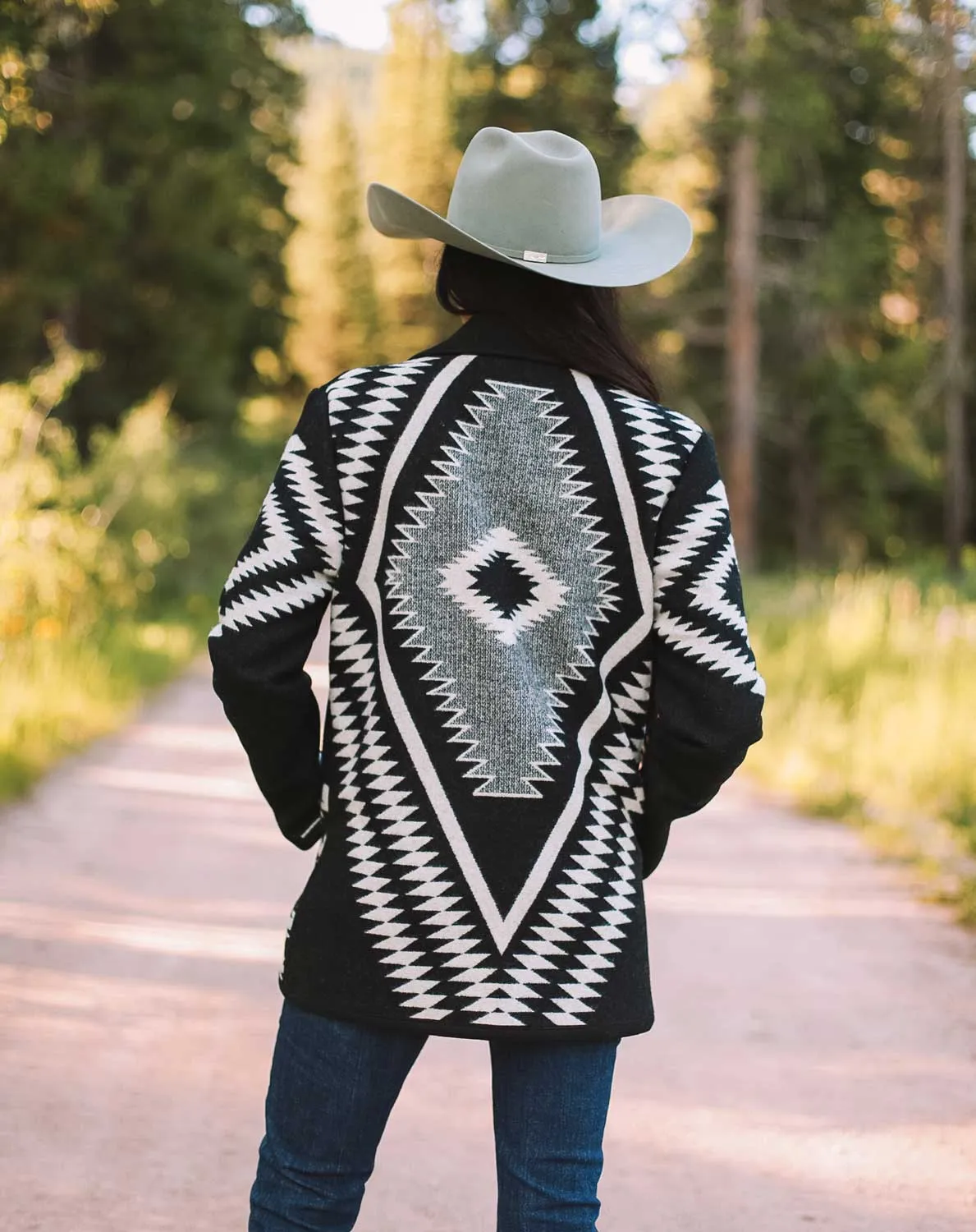 Los Ojos Wool Car Coat