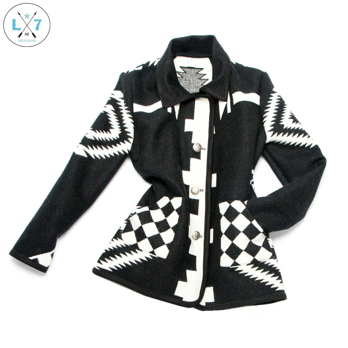 Los Ojos Wool Car Coat