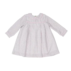 Lottie Pink and Green Windowpane Dress