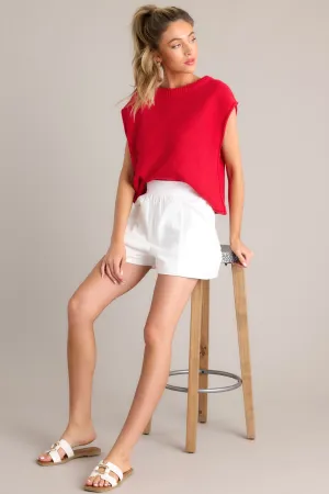 Love Like Ours 100% Cotton Red Sweater Top