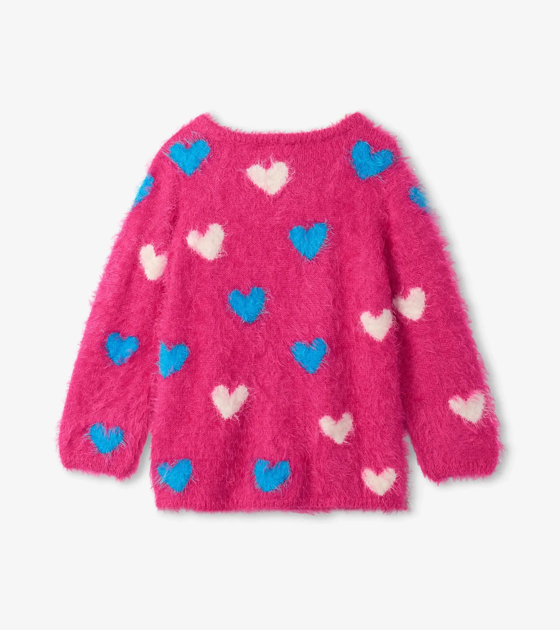 Lovey Hearts Fuzzy Sweater | Hatley