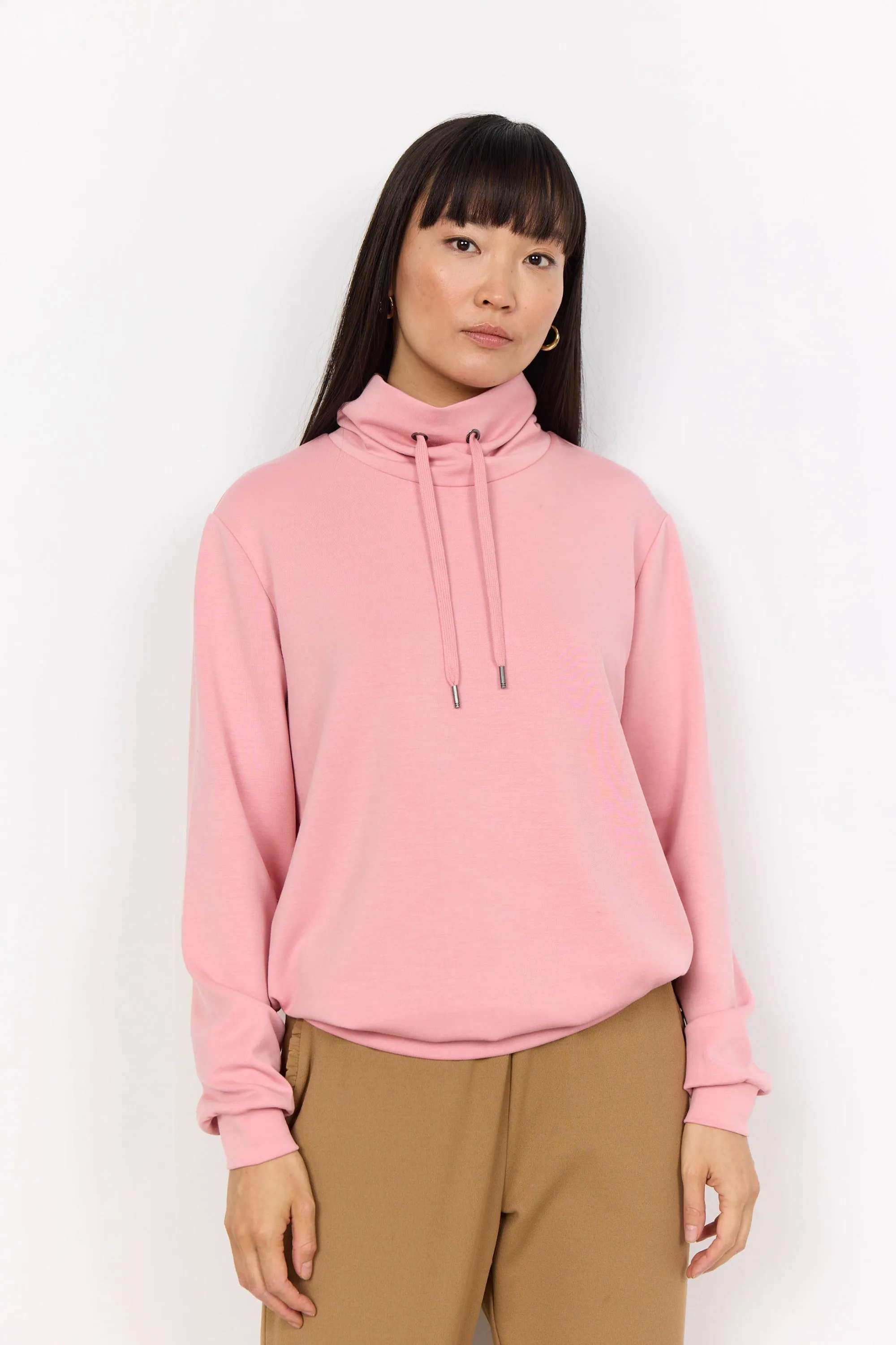 LS DRAWSTRING NECK TOP