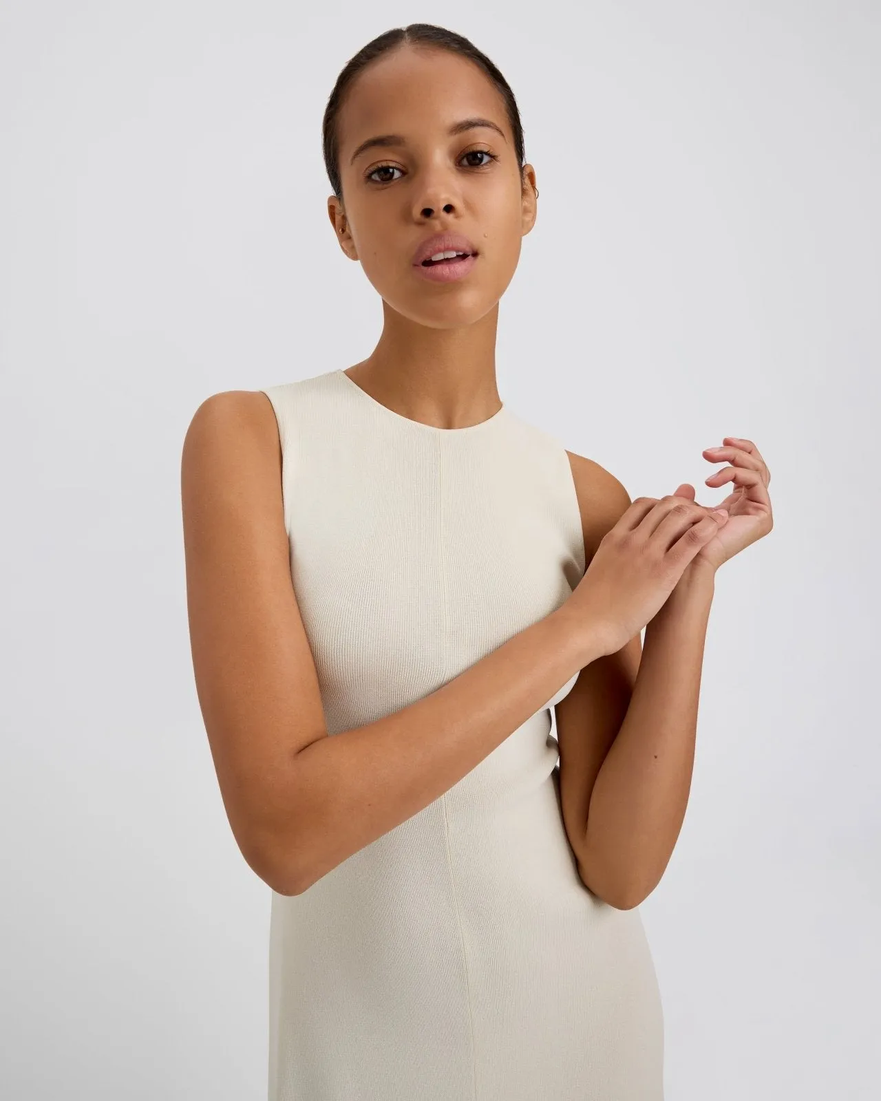 Lucerne Dress Ecru