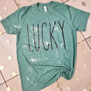 Lucky Distressed Tee - Unisex Shirt