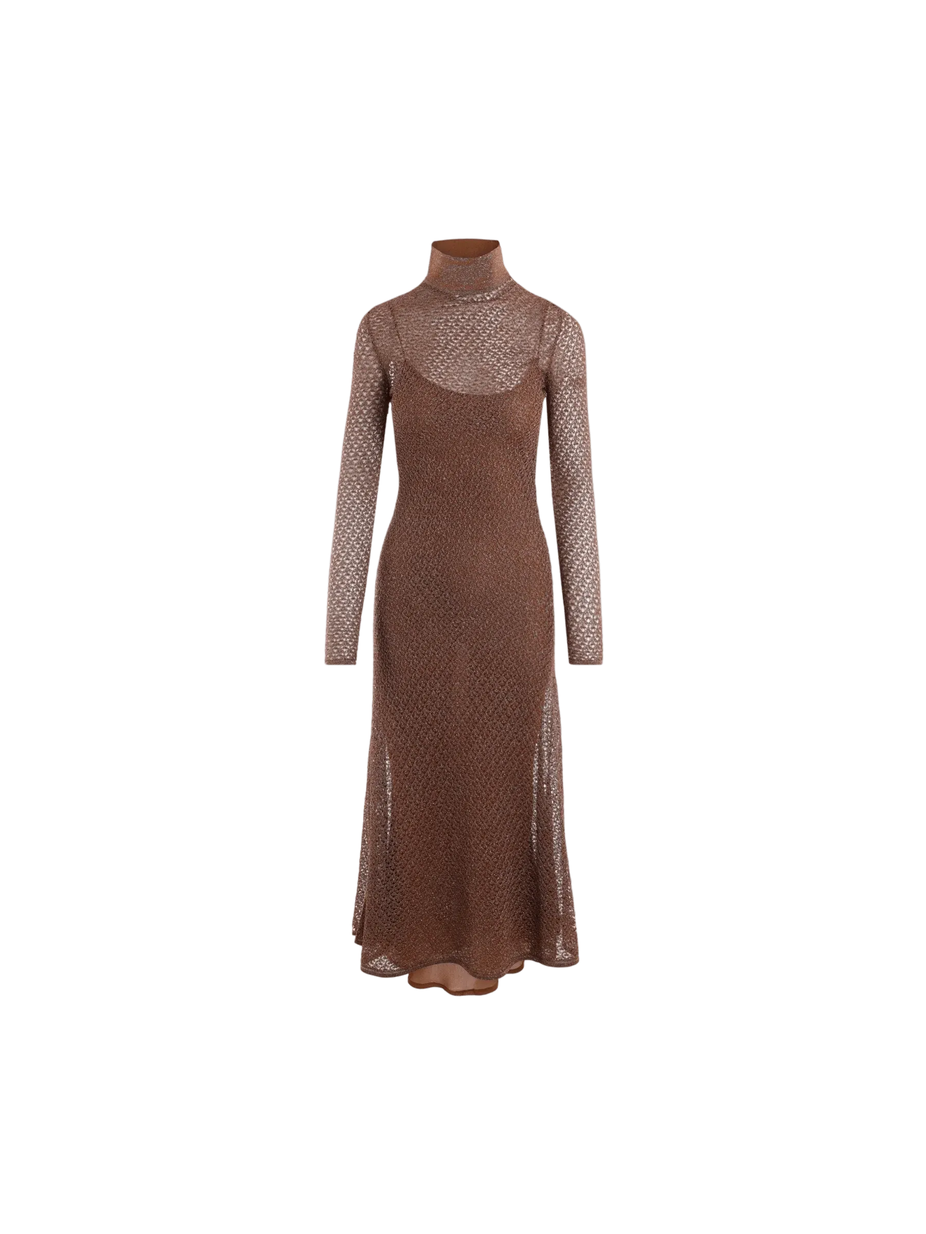 Lurex Knit Midi Dress