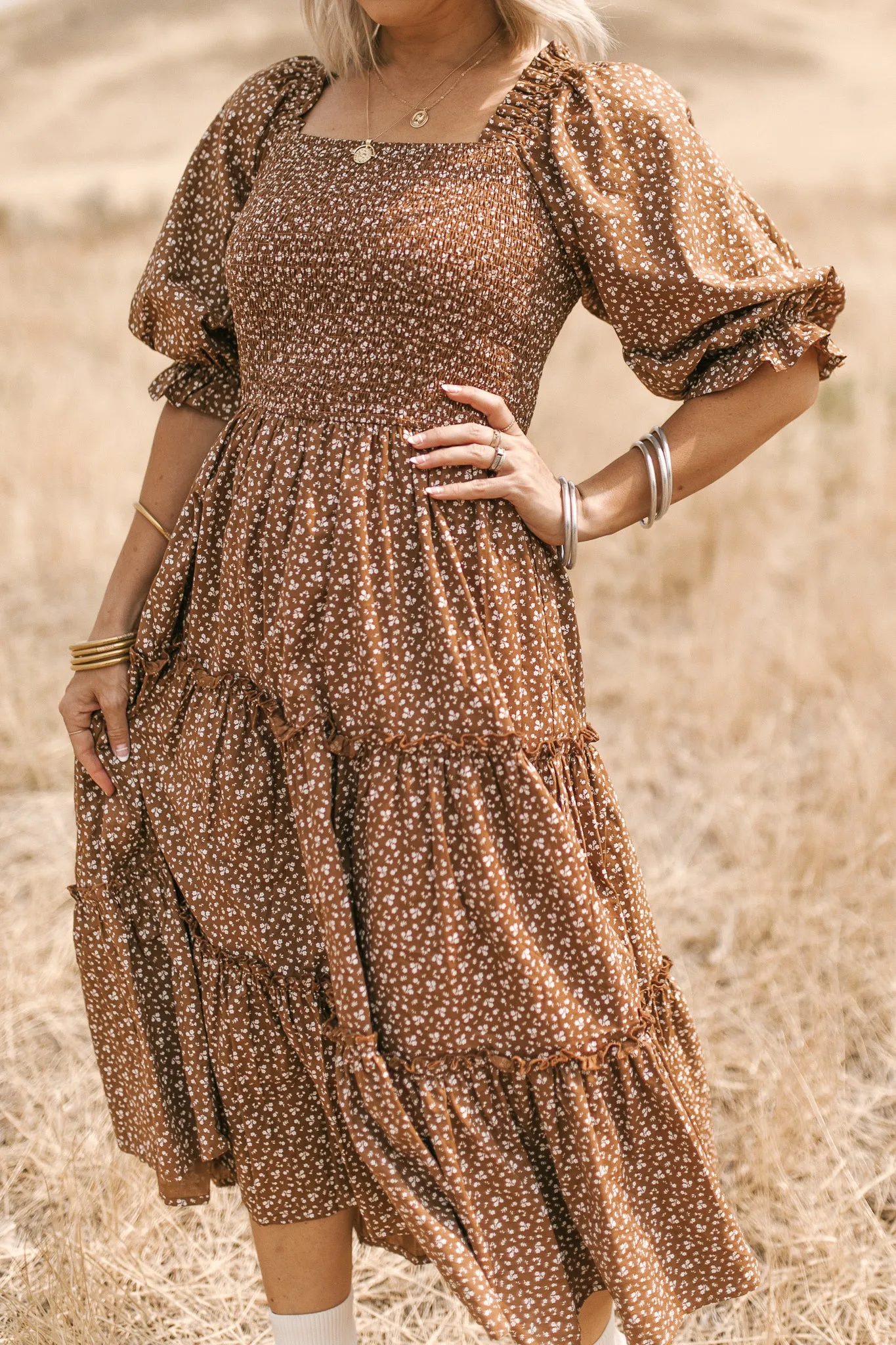 Madeline Dress in Amber Floral - FINAL SALE