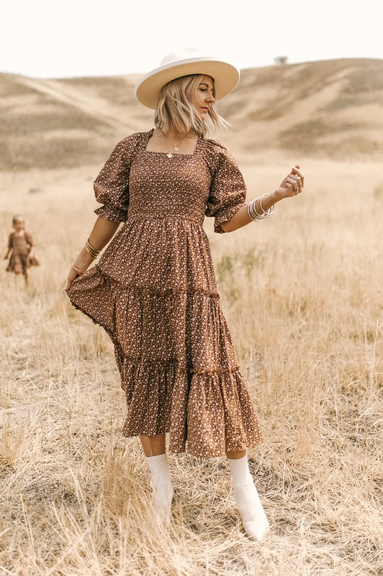 Madeline Dress in Amber Floral - FINAL SALE