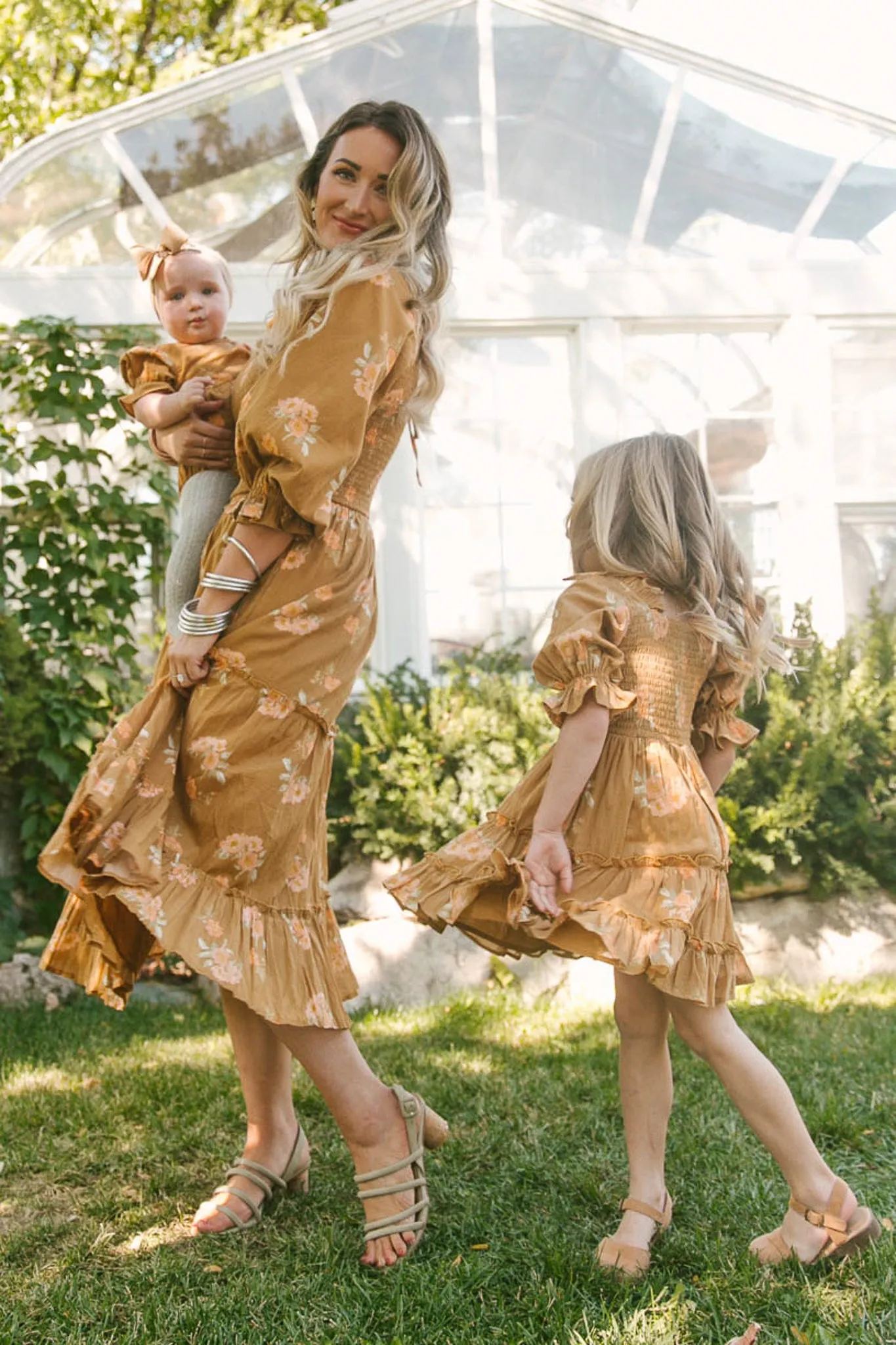 Madeline Dress in Celeste Floral - FINAL SALE