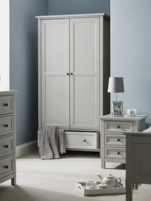 Maine 2 Door Combination Wardrobe - Dove Grey