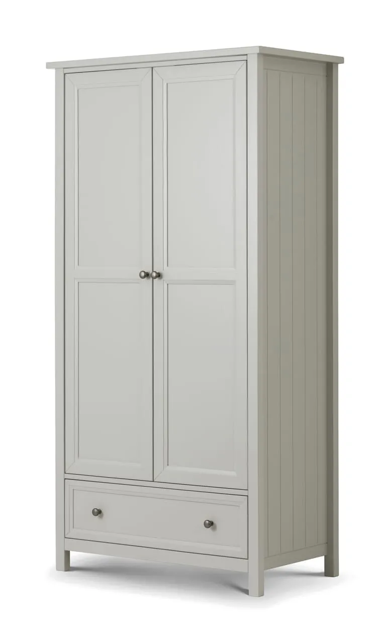 Maine 2 Door Combination Wardrobe - Dove Grey