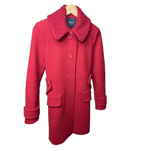 Maje Wool Cashmere Military Coat 8-10 uk