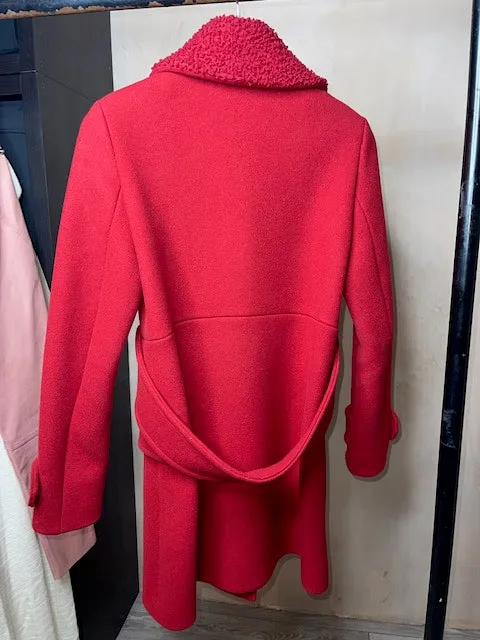 Maje Wool Cashmere Military Coat 8-10 uk