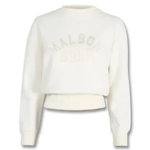 Malbon Ivy Creweck Golf Sweater Bone - FW24 Women