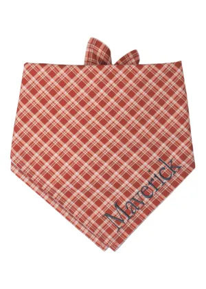 Maple Plaid Dog Bandana