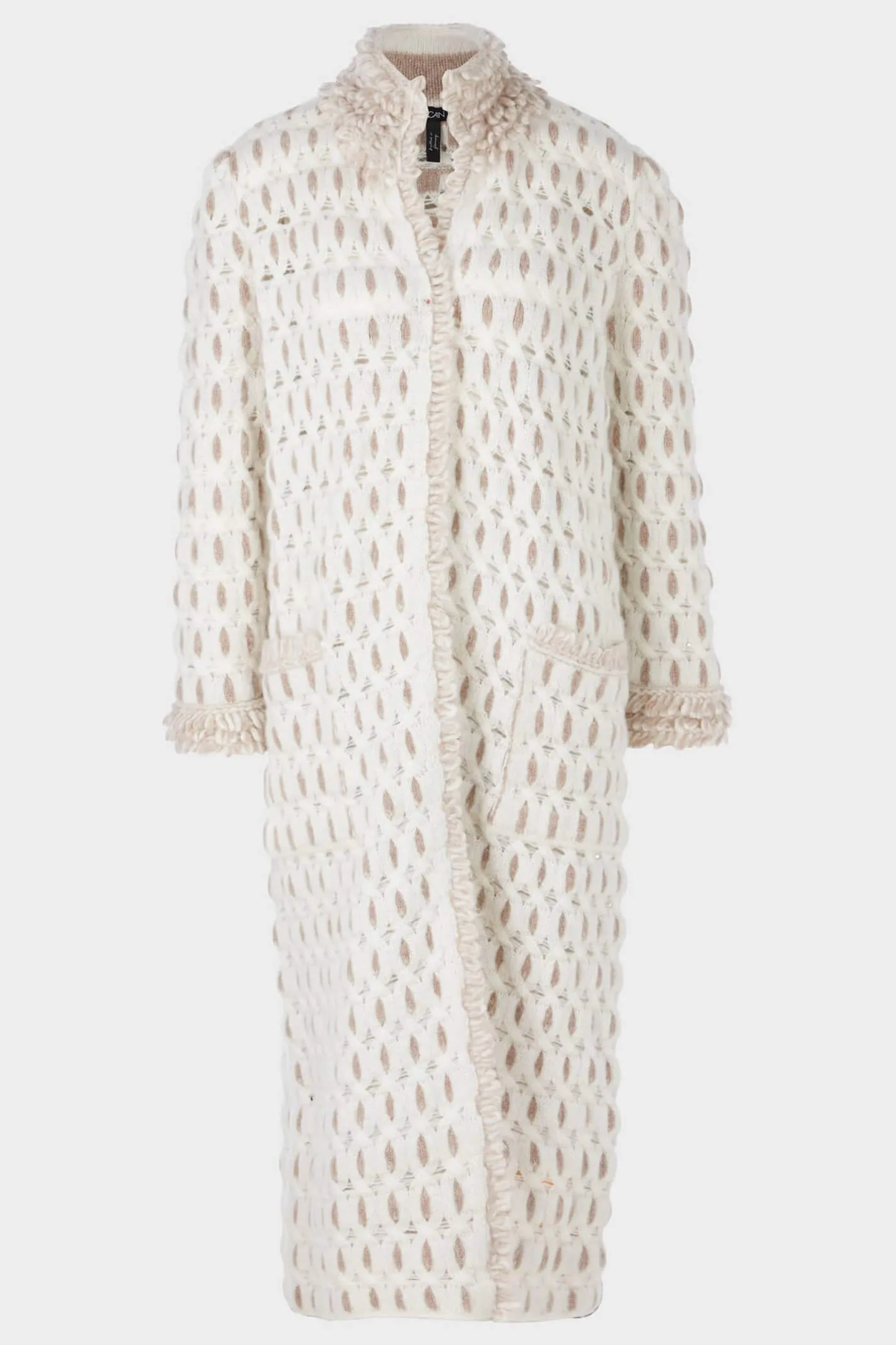 Marc Cain Collections VC 11.19 M46 110 Off White Knitted Coat