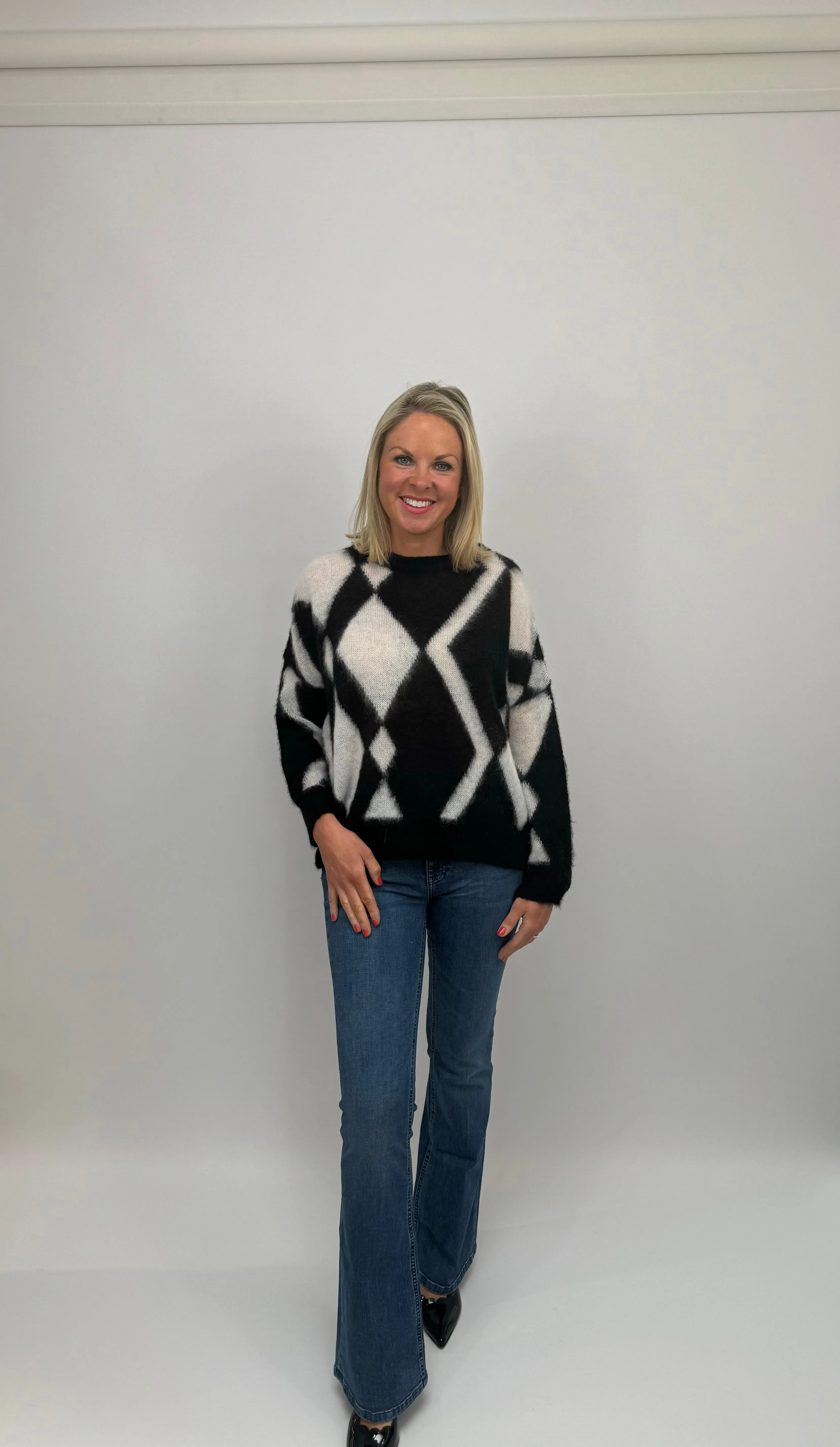 MARELLA Black & White Sweater