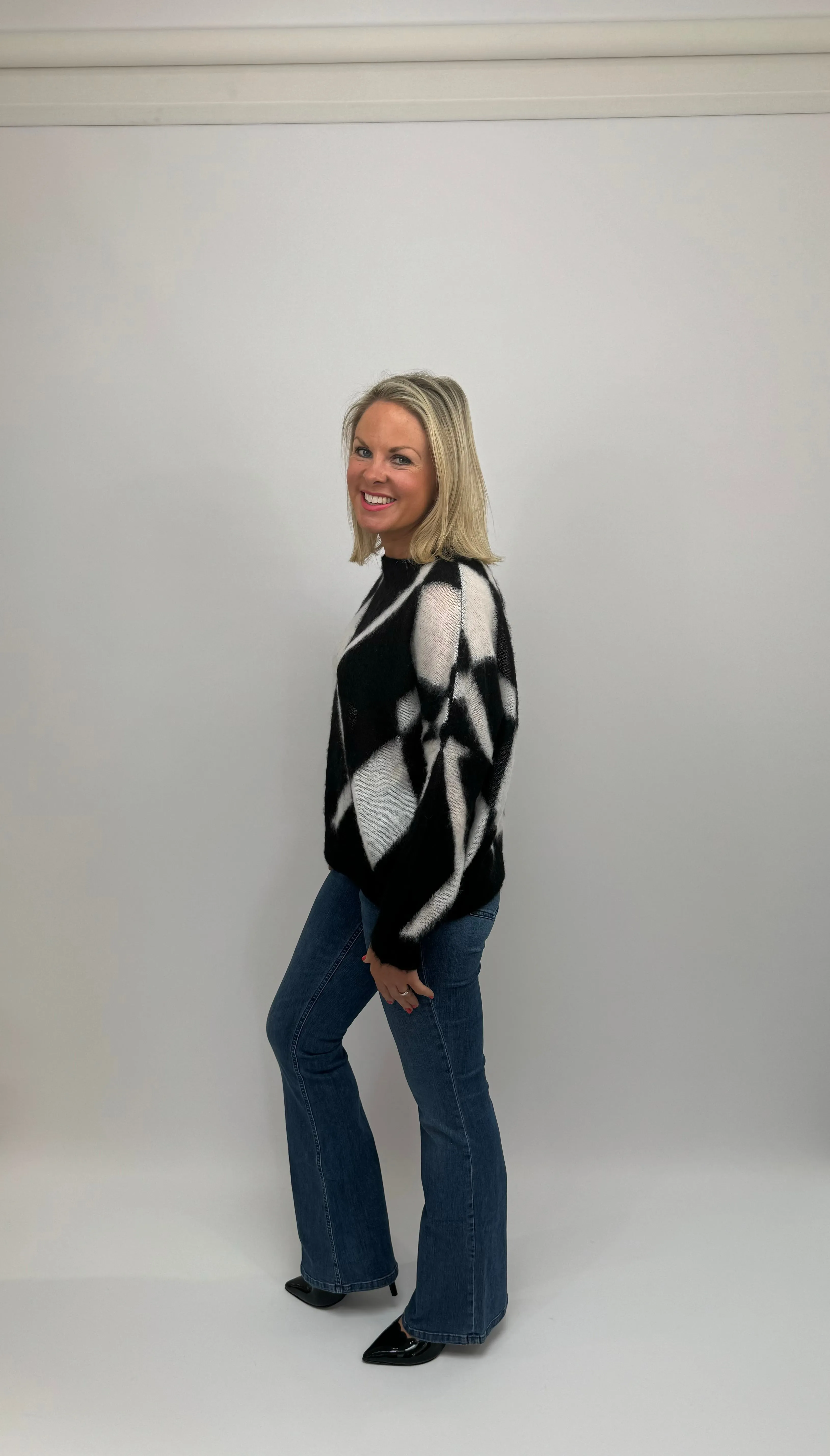 MARELLA Black & White Sweater