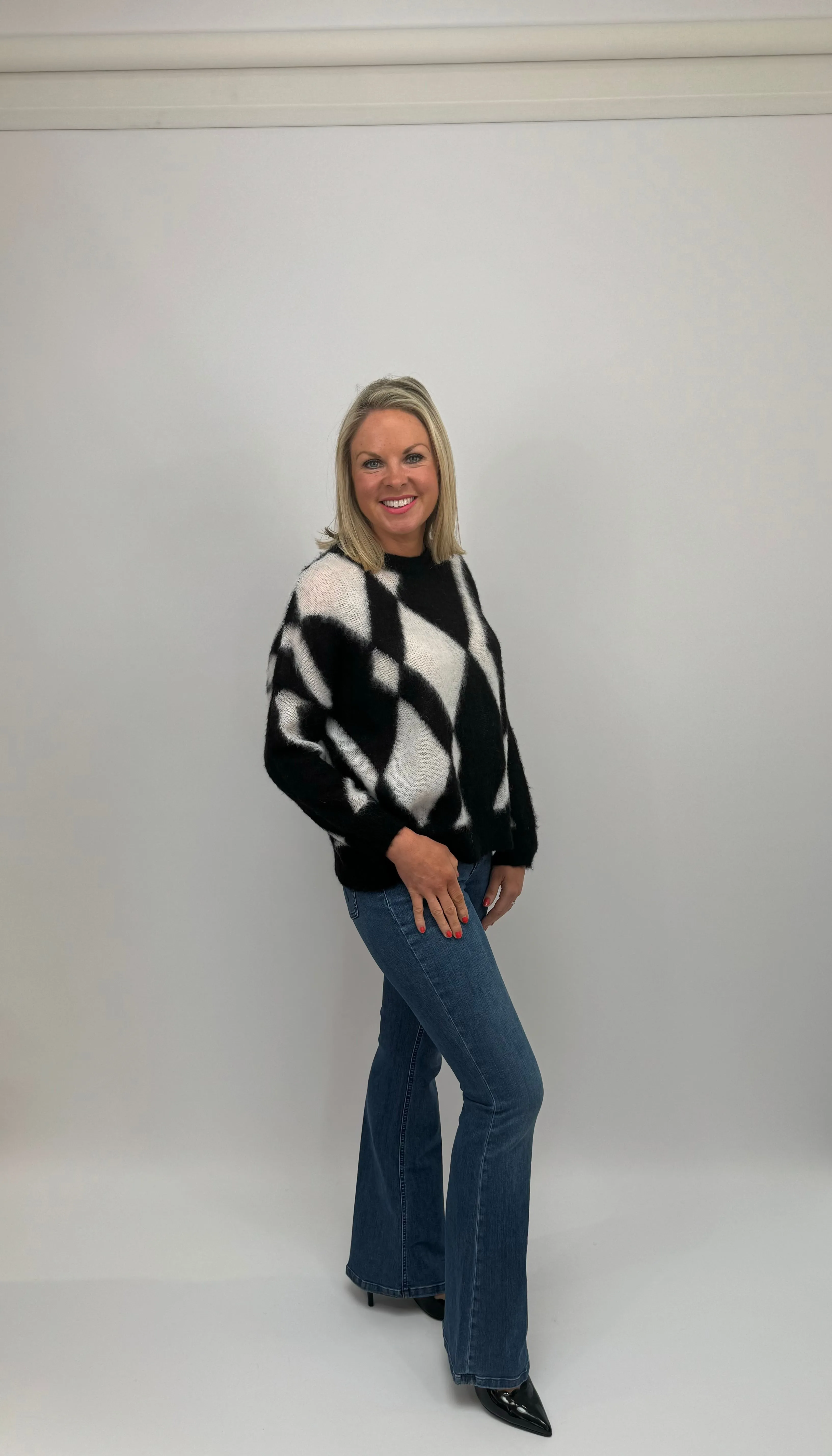 MARELLA Black & White Sweater