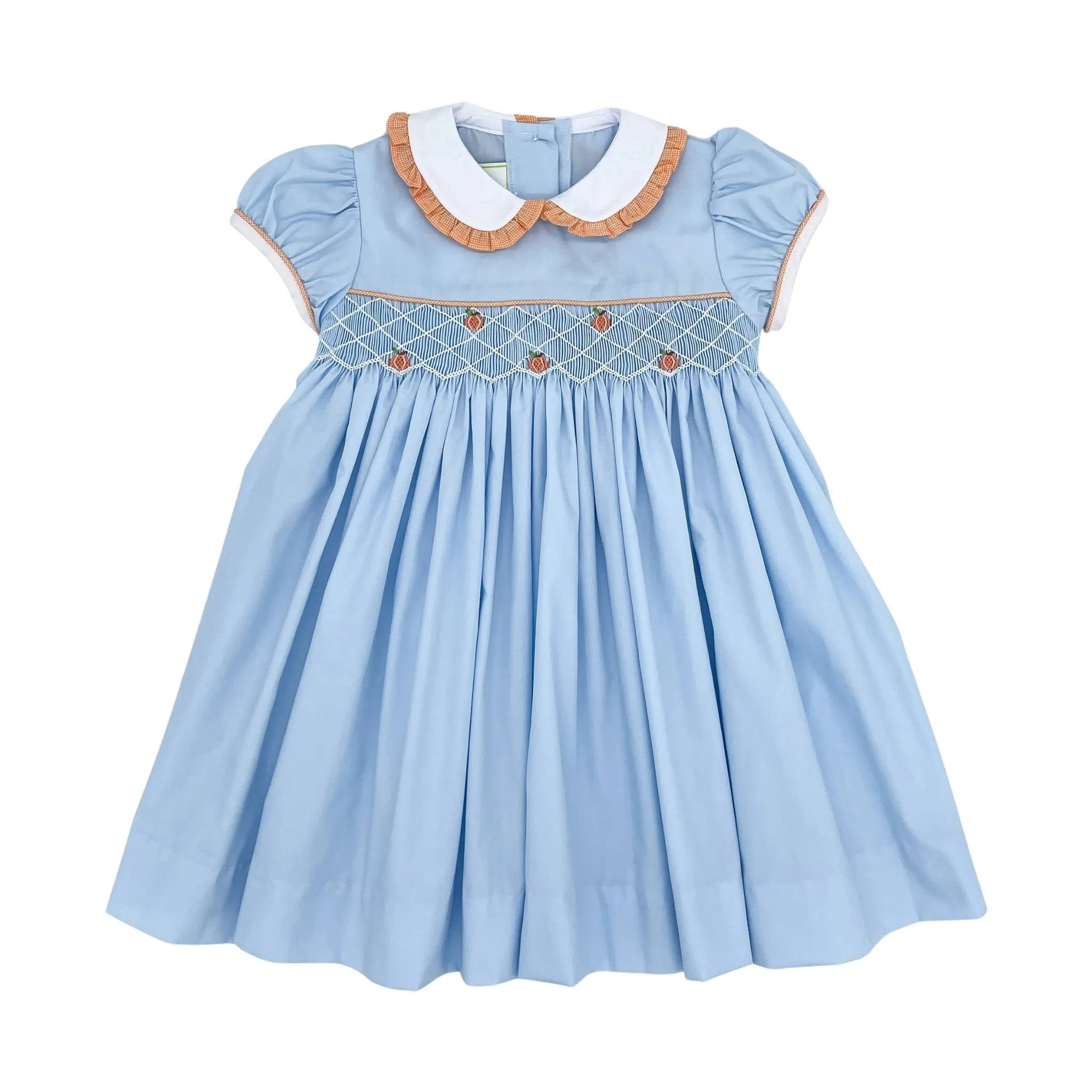 Marion Pumpkin Smocked Dress - FINAL SALE