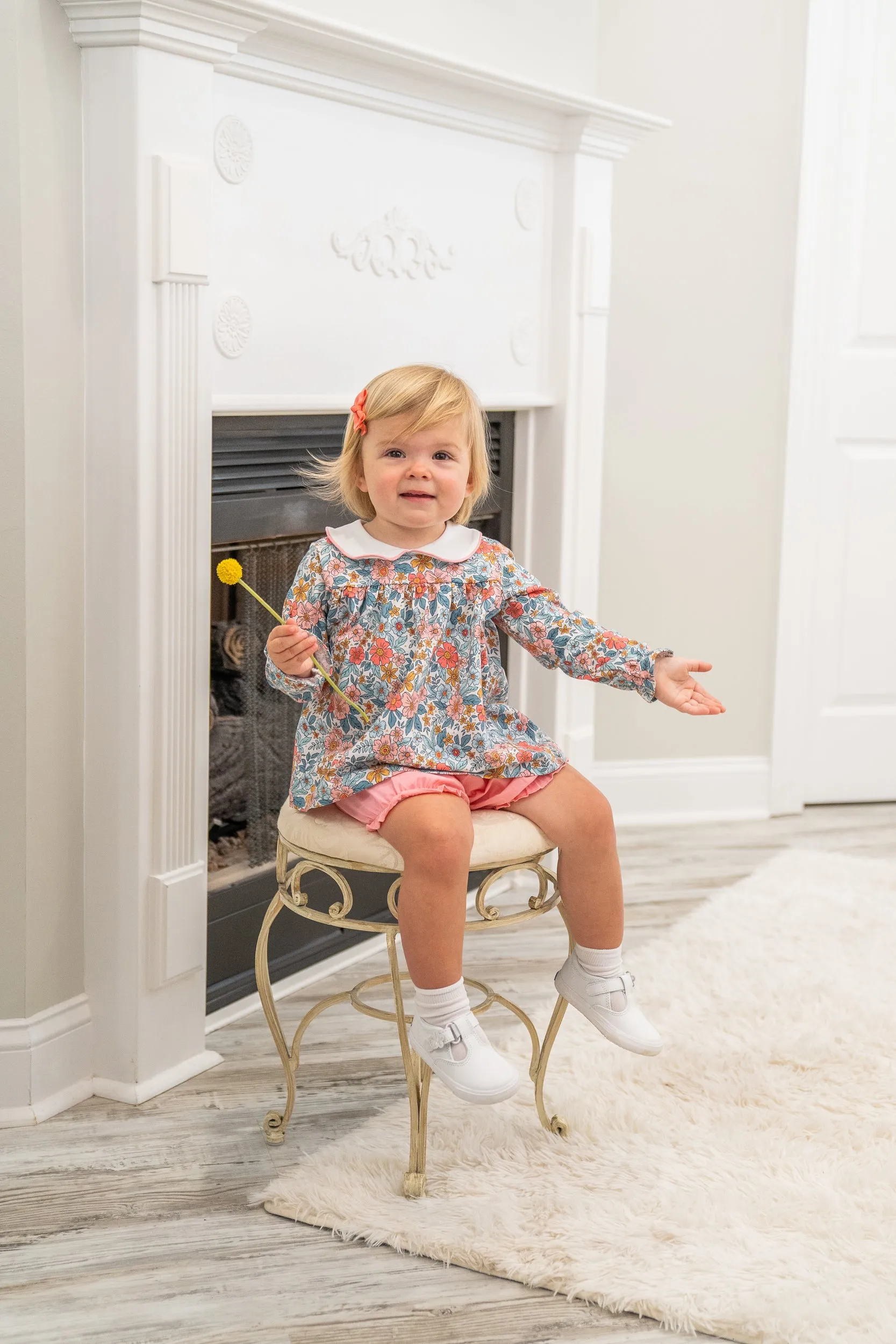 Mary Charlotte Sienna Floral Bloomer Set