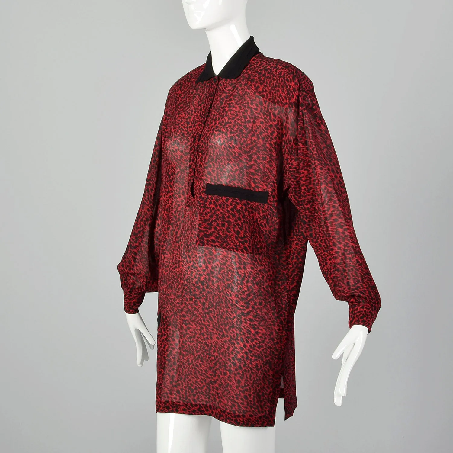 Medium Gianni Versace 1980s Silk Tunic Dress