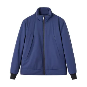 Men Mmo-Palms-Quilted Jacket - Blue