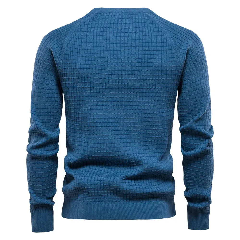 Men's Classic Knit Sweater - Timeless Elegance with Comfortable Fit and Versatile Style