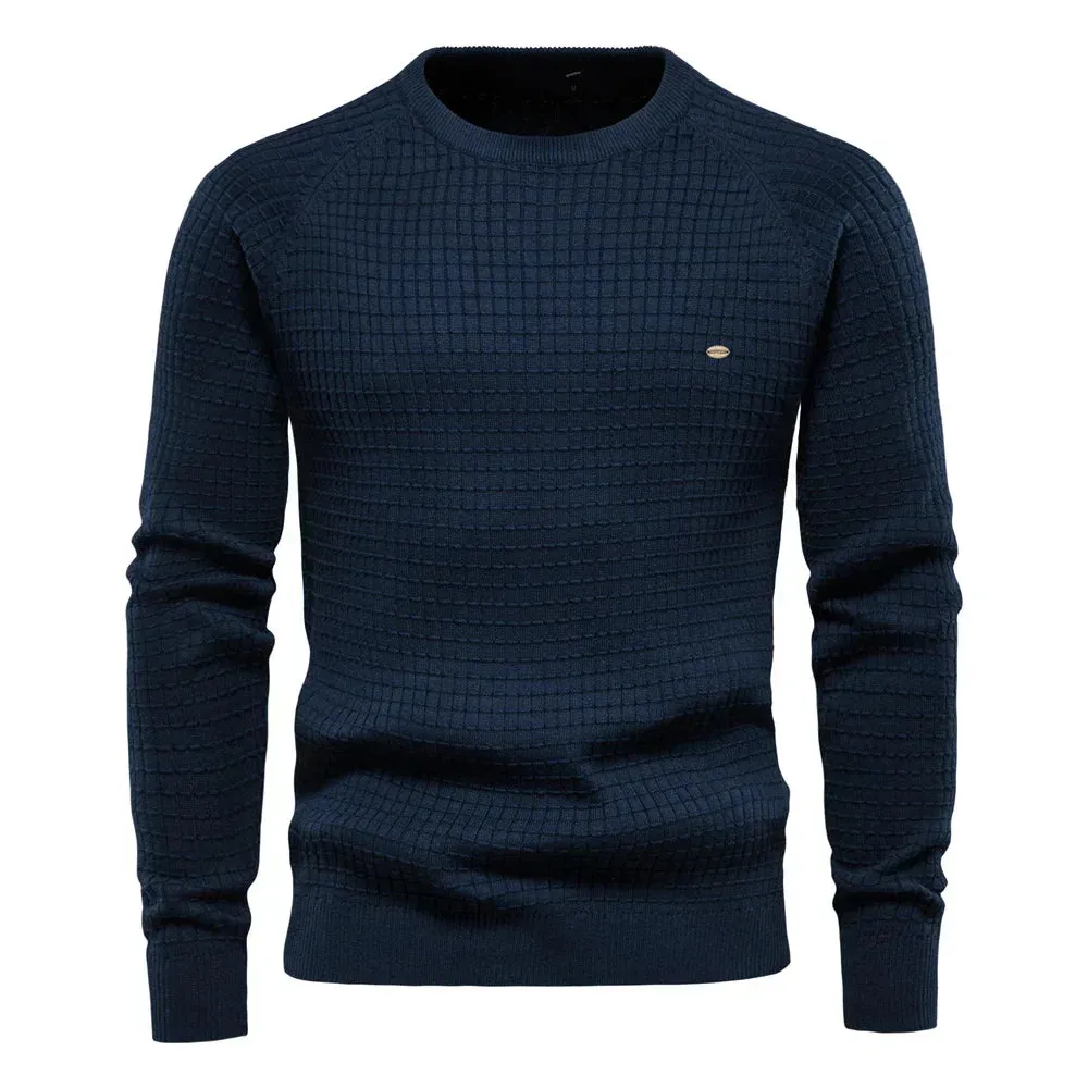 Men's Classic Knit Sweater - Timeless Elegance with Comfortable Fit and Versatile Style