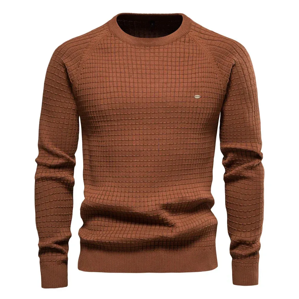 Men's Classic Knit Sweater - Timeless Elegance with Comfortable Fit and Versatile Style