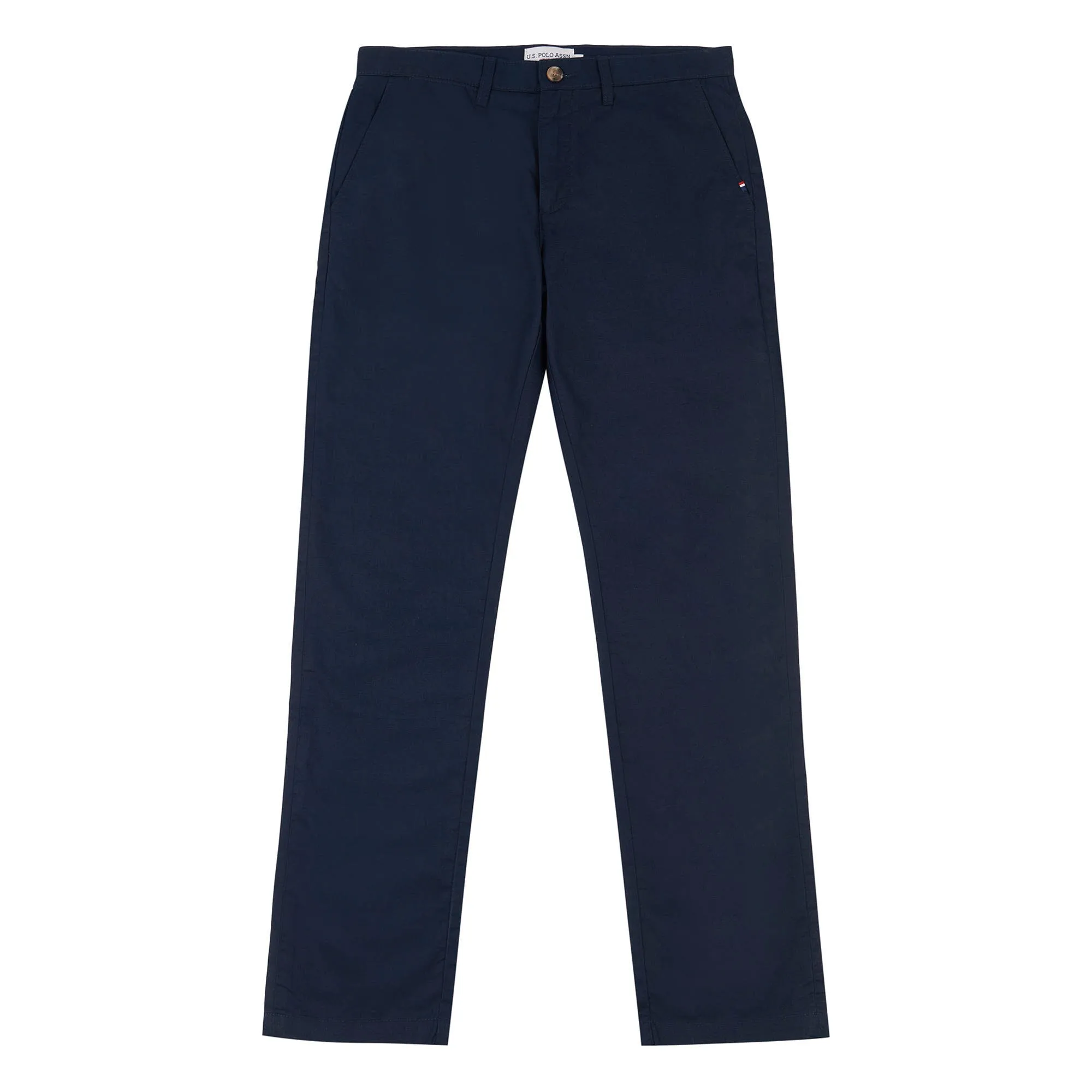 Mens Linen Blend Chino in Dark Sapphire Navy