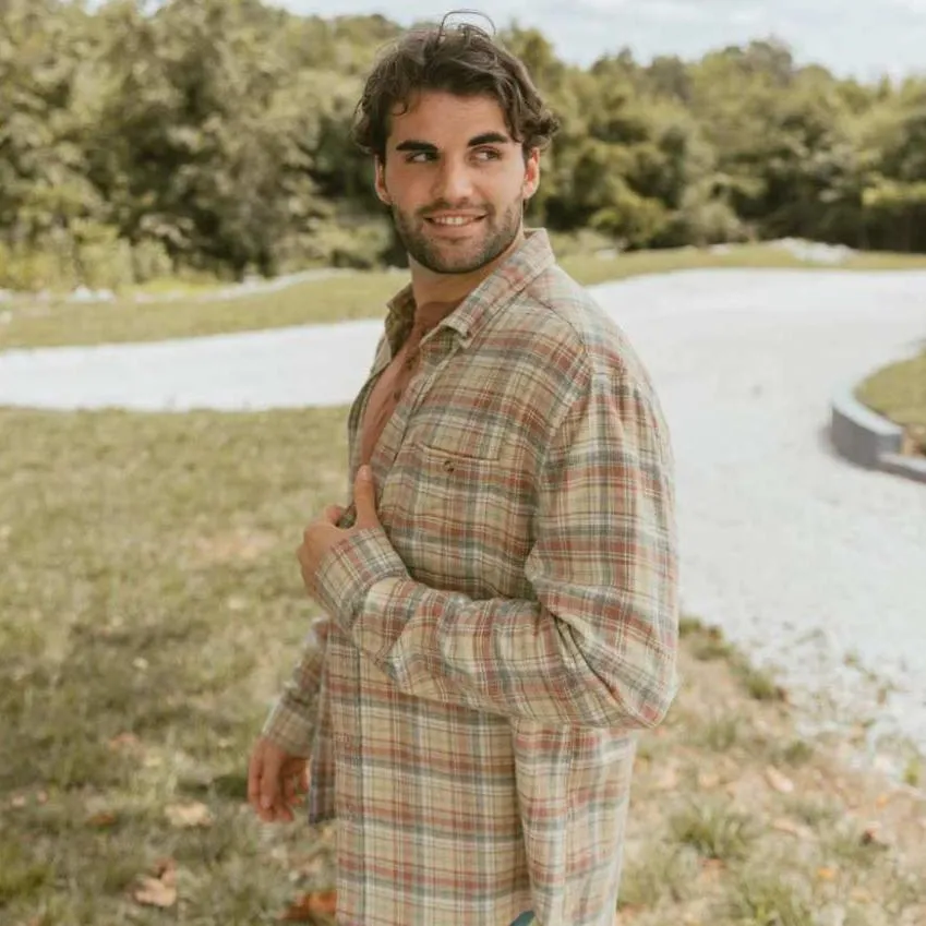 Men's Zion Washed Long Sleeve Flannel