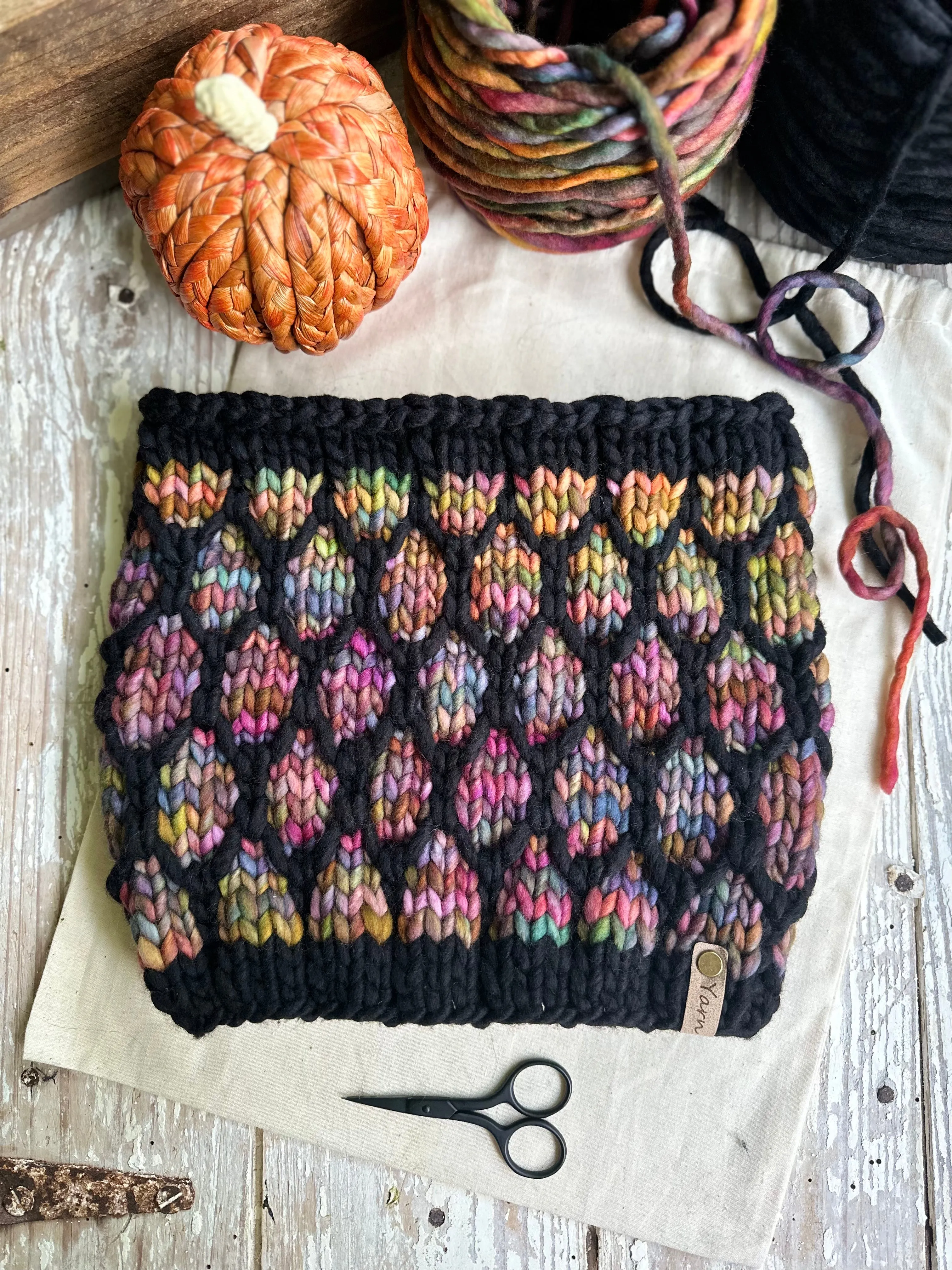 Merino wool cowl