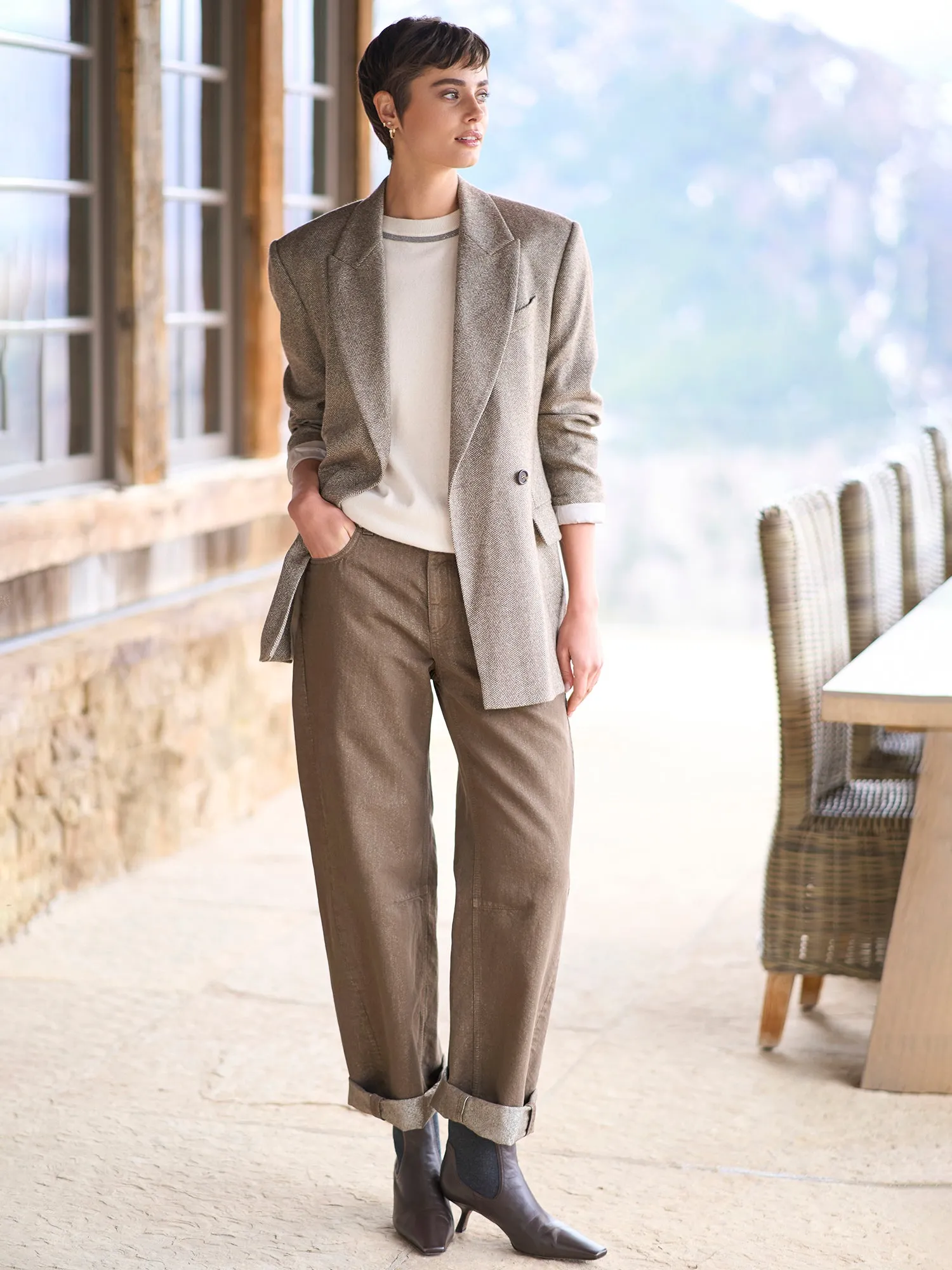 Metallic Lurex Jean