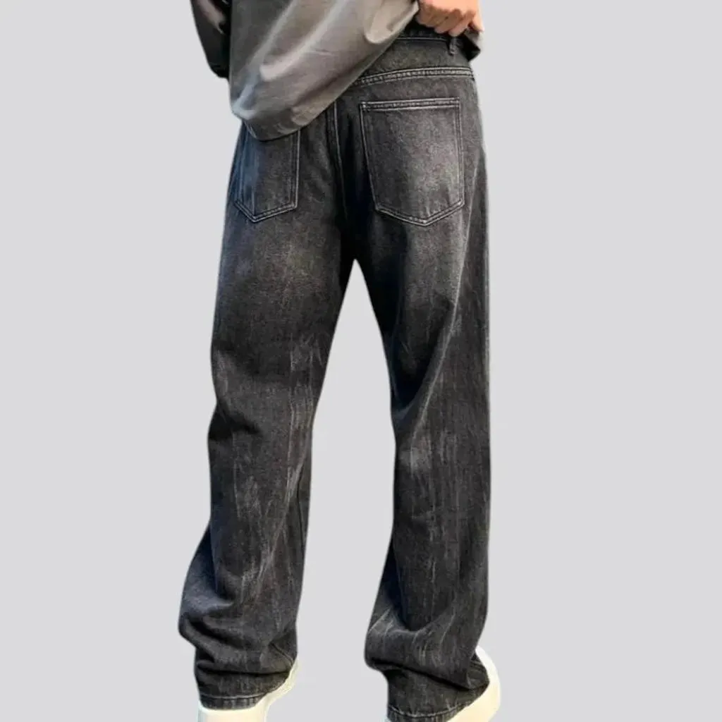 Mid rise baggy vintage jeans for men
