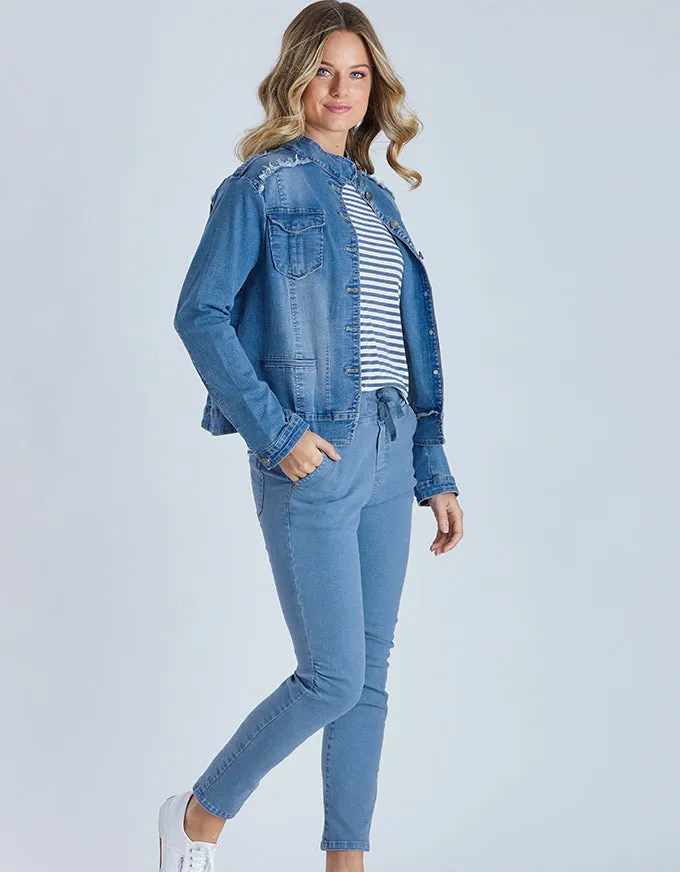 Military Denim Jacket Denim