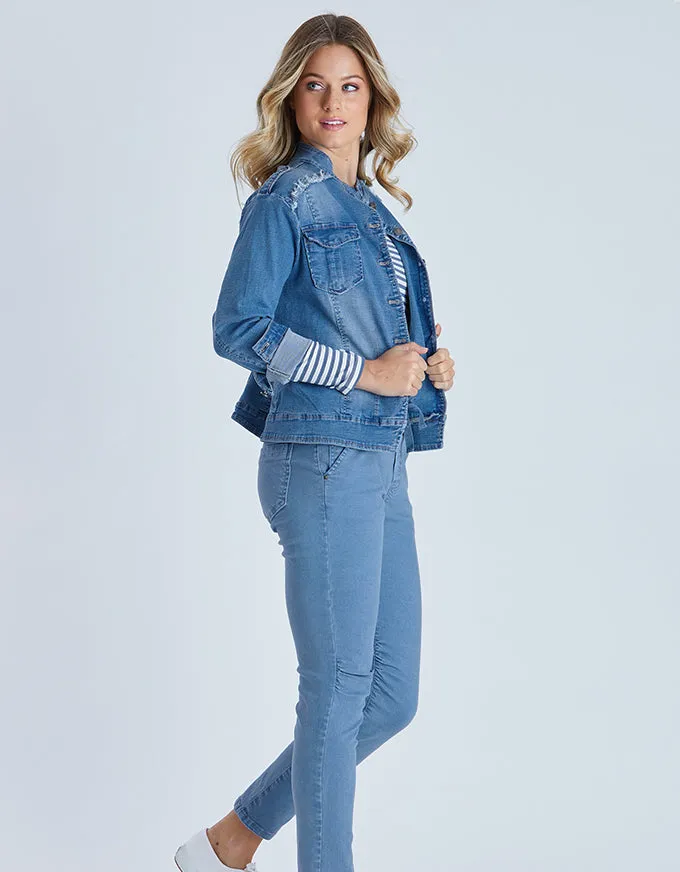 Military Denim Jacket Denim